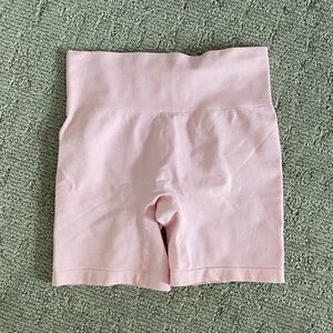 Pink High-Waisted Shorts